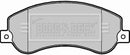 Borg & Beck Front Brake Pad Set - BBP2281 fits VW Amarok 2.0 09/10-