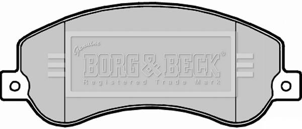 Borg & Beck Front Brake Pad Set - BBP2281 fits VW Amarok 2.0 09/10-