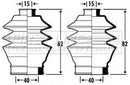 First Line Steering Gaiter Kit  - FSG3304 fits Honda Accord CB7