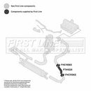 First Line Turbo Hose  - FTH1031 fits Fiat Doblo 1.3 MJTD 09-