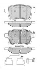 Borg & Beck Rear Brake Pad Set -BBP2536