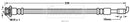 Borg & Beck Brake Hose  - BBH7832 fits Nissan Cube,Tiida(SC11)