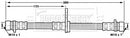 Borg & Beck Brake Hose  - BBH6990 fits Honda Accord,Rover 600