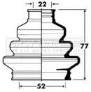 First Line Cv Joint Boot Kit  - FCB2884 fits BMW 3 srs E46,5srs E39, Z3, Z4