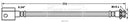 Borg & Beck Brake Hose  - BBH7651 fits Nissan 350Z 03-09