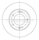 Borg & Beck Brake Disc Pair  - BBD5362 fits Kia Sorento 2.5 CRDi 05/06-