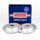 Borg & Beck Brake Disc Pair  - BBD5542 fits Ignis 10/16-