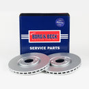 Borg & Beck Brake Disc Pair  - BBD5216 fits Peugeot RCZ Coupe 01/10-