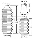 Borg & Beck Steering Gaiter Kit Part No -BSG3204