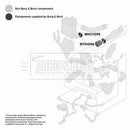Borg & Beck Turbo Hose  - BTH1096 fits VAG A3,Leon,Bora,Golf 1.9TDi