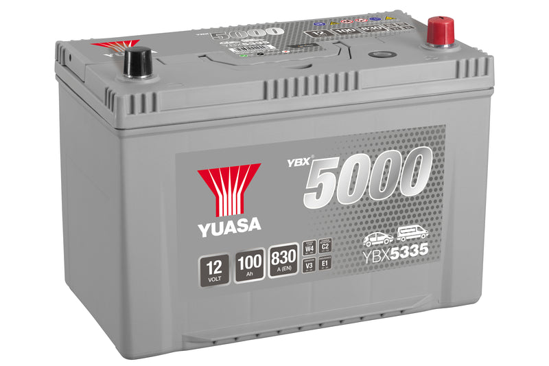 Yuasa YBX5335 Silver High Performance SMF Battery - 5 Year Warranty