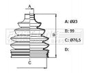 First Line Cv Joint Boot Kit  - FCB6376 fits Hyundai Accent