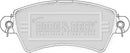 Borg & Beck Brake Pad Set -  BBP1621 fits Peugeot 206/306 2.0 99-