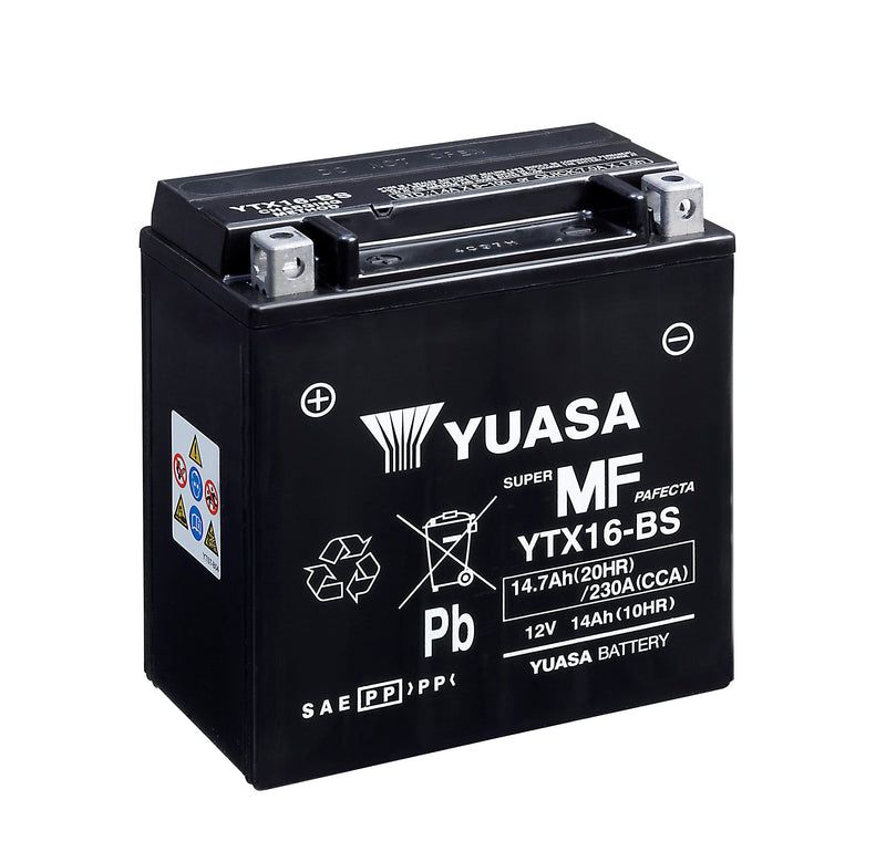 YTX16-BS (CP) 12V Yuasa MF VRLA Battery (5470971199641)