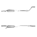 BM Cats Approved Diesel Catalytic Converter & DPF - BM11274H with Fitting Kit - FK11274 fits Peugeot