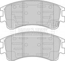Borg & Beck Brake Pad Set -  BBP1815 fits Mazda 6 1.8, 2.0TDi 02-