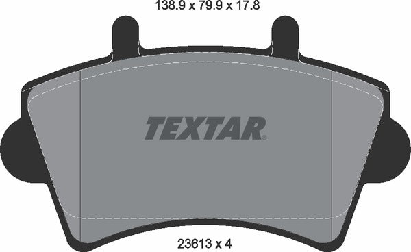 Nissan Opel Renault Vauxhall, Brake Pad Set - Textar 2361301