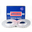 Borg & Beck Brake Disc Pair  - BBD4916 fits Nissan Patrol 82-97