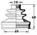 Borg & Beck Cv Joint Boot Kit  - BCB6044 fits Subaru Legacy, Outback