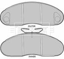 Borg & Beck Brake Pad Set -BBP1513