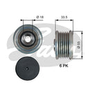 Gates DriveAlign Overrunning Alternator Pulley - OAP7216