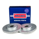 Borg & Beck Brake Disc Pair  - BBD4452 fits Ford Focus II 2004-