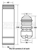 First Line Strut Protection Kit  - FPK7016 fits BMW 3 (E36) (E46) ST