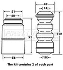 First Line Strut Protection Kit  - FPK7089 fits Seat Cordoba / VW Polo