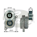 Gates DriveAlign Tensioner Unit - T39103
