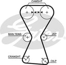 Gates PowerGrip Belt - 5255XS