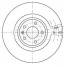 Borg & Beck Brake Disc Single  - BBD5914S fits Audi A6  05/04-