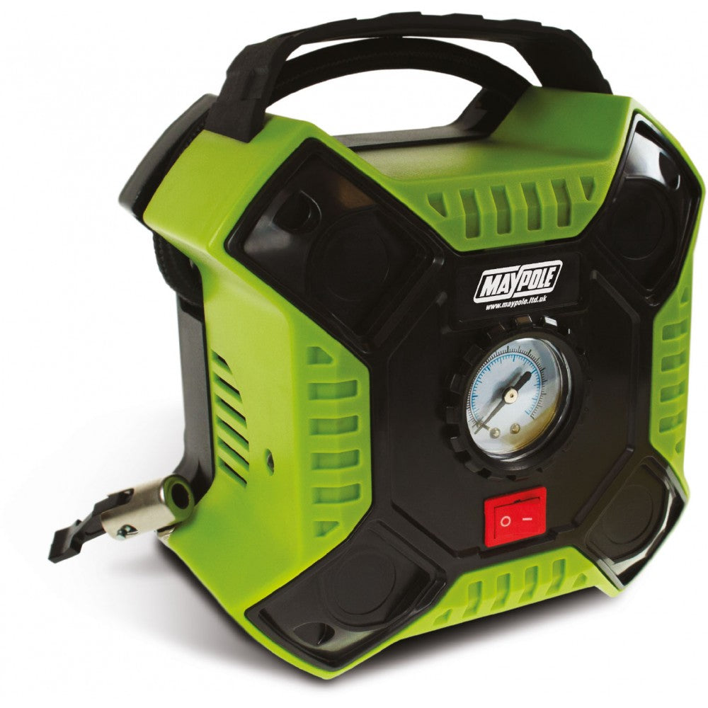 Maypole MP7949 12v Analogue Air Compressor with LED Light
