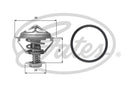 Gates Thermostat, coolant - TH05682G1