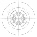 Borg & Beck Brake Disc Single  - BBD6106S fits Jaguar S Type 02-10/07