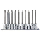Draper TX-STAR Plus Socket Bit Set, 3/8" Sq Dr, 100mm (10 Piece)