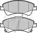 Key Parts Brake Pad Set - KBP2080 fits Toyota Avensis (T27) 09-