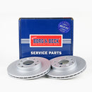 Borg & Beck Brake Disc Pair  - BBD4858 fits Vaux,opel,Daewoo. 83-