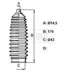 Borg & Beck Steering Gaiter Kit Part No -BSG3436
