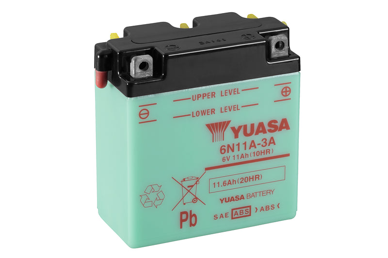 6N11A-3A (CP) 6V Yuasa Conventional Battery (5470967595161)