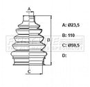 First Line Cv Joint Boot Kit  - FCB6382 fits Chevrolet Captiva