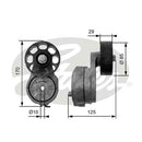 Gates DriveAlign Tensioner Pulley - T38425