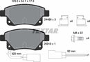 Ford, Brake Pad Set - Textar 2448601