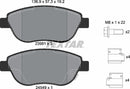 Fiat Opel Vauxhall, Brake Pad Set - Textar 23981012416202
