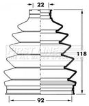 First Line Cv Joint Boot Kit  - FCB6025 fits Mitsubishi Shogun 2000 on