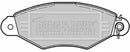 Borg & Beck Brake Pad Set -  BBP1622 fits Cit Xsara Ren Clio/Kangoo 97-