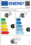 Goodyear 255 55 19 111H Wrangler AT/ADV tyre