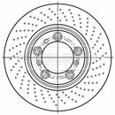 Borg & Beck Brake Disc Single  - BBD6064S fits Porsche 911 (997) 3.6 03/06-