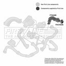 First Line Turbo Hose  - FTH1281 fits Ren 1.5Dci K9K 98-