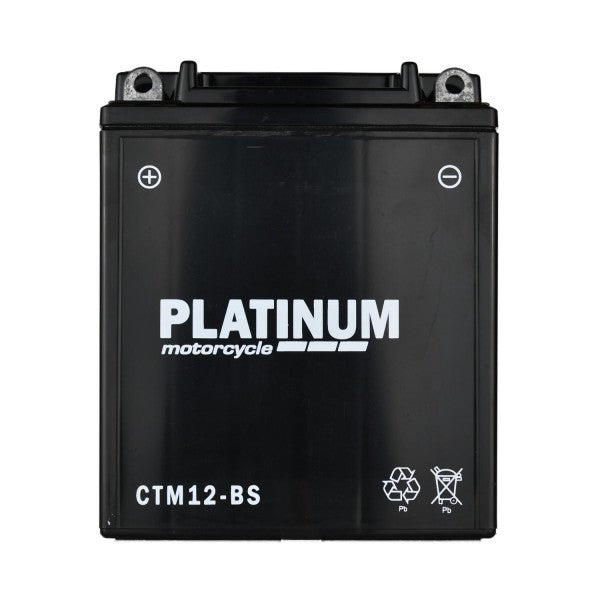 Platinum Motorcycle Battery - MF AGM 12Ah 150Cca WC