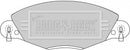 Borg & Beck Brake Pad Set -  BBP1723 fits Citroen C5 2.2HDi,3.0 2001-